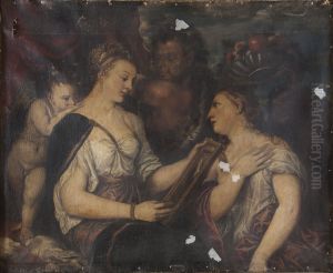 Venus with a Mirror by Alessandro Varotari