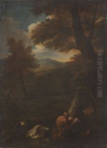 Den helige Hieronymus i odemarken by Pier Francesco Mola