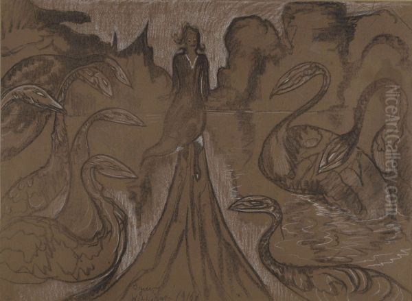 Composition with swans - view 1