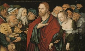 Christ and the Woman Taken in Adultery by Lucas Cranach the Elder