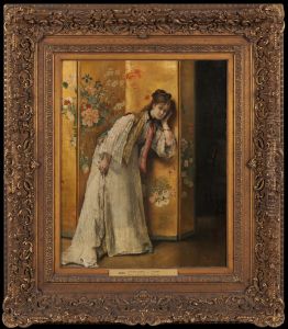 Nyfiken by Alfred Stevens