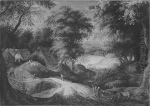 Phong canh voi trang trai by Pieter Brueghel the Younger