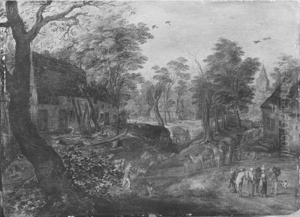 Landskap med bondgardar - view 1