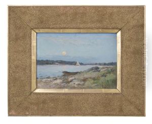 Moon Rising in the Skerries by Karl Konrad Simonsson