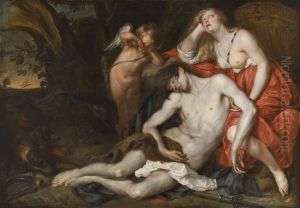 Venus Bewailing the Death of Adonis by Thomas Willeboirts Bosschaert
