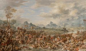 Victory of the Crotonians over the Sybarites by Louis Jean Desprez