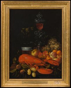 Still Life with Monogramed Cup by Johan Johnsen