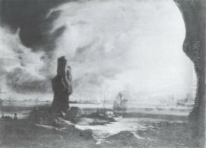 Krigsskepp i storm Krigsskepp i storm