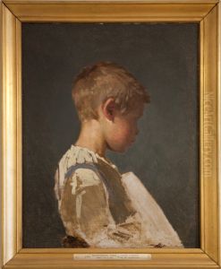 Gosse i profil by Anna Nordlander