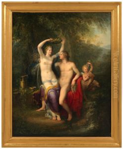Dionysos (Bacchus) och Ariadne by Jonas Akerstrom