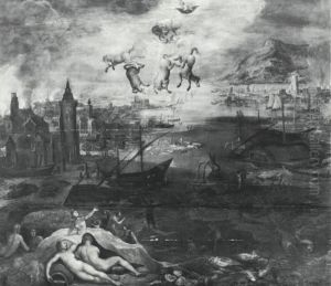 Landscape with the Fall of Phaeton by Joos de Momper the Younger