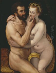 Mars and Venus by Frans Floris I