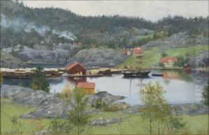 Fiord Landscape by Sophie Werenskiold