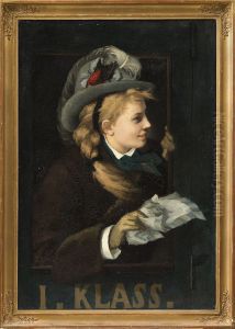 Lady in a Train Window