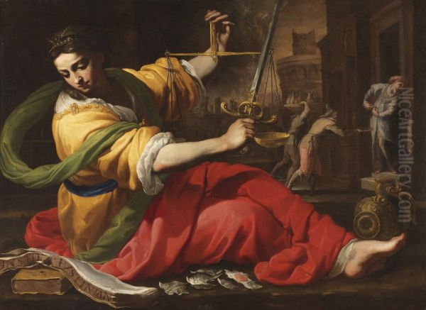 Allegori over rattvisan (Iustitia) - view 1