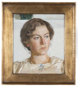 Portratt av Bodil Faber (konstnaren Viggo Johansens dotter)