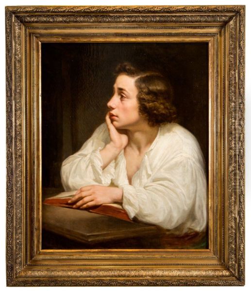 Young man distracted. Study - view 1
