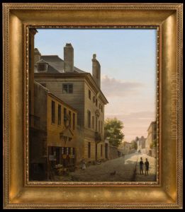 View of the Pavillon de Bellechasse on rue Saint-Dominique in Paris by Etienne Bouhot