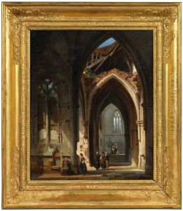 Interior from the Church Saint Thibault in Bourgogne