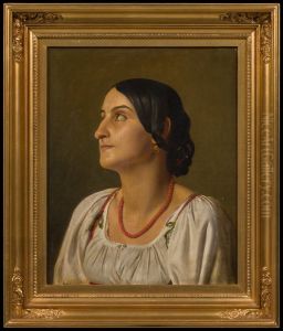 Woman from Sora. Study for altar board in Valby Church