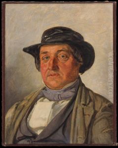 The Actor Kristian Mantzius by Jorgen Roed