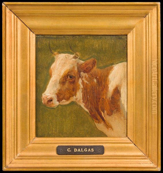 The Head of a Red Brushed Cow - view 1