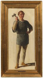 Tor. Study for Aegir's Feast by Constantin Hansen