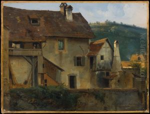 Buildings in Sainte Marie aux Mines, Haut Rhin