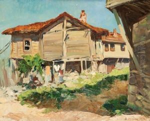 Derriere La Maison by Vyacheslav Pavlovich Bychkov