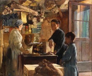 The Store in Grez-sur-Loing by Oscar Bjorck