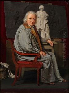 Bertel Thorvaldsen in his Studio