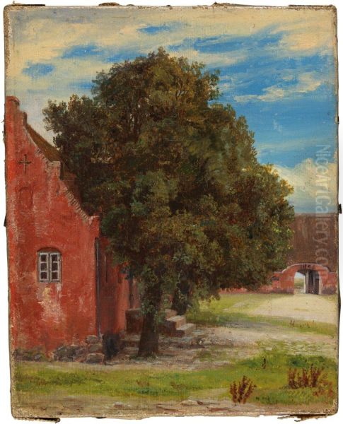 The Courtyard of the Boller Manor, Jutland, Denmark - view 1