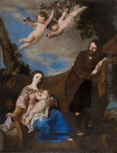 Descanso en la huida a Egipto by Jusepe de Ribera