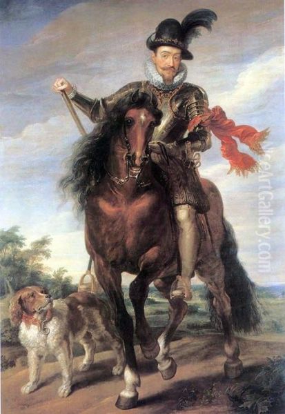 Equestrian portrait of king Sigismund III Vasa. - view 1