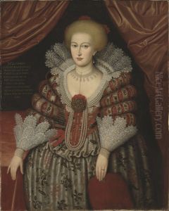 Maria Eleonora (1599-1655), Princess of Brandenburg, Queen of Sweden by Michiel Jansz. van Mierevelt