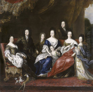 Karl XI konung av Sverige med familj Karl XI konung av Sverige med familj