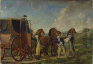 Konung Adolf Fredrik (1710-1771) vid Loka Brunn 1762 by Pehr Hillestrom