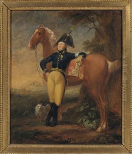 Johan Adam von Gertten (1767-1835), overste, stathallare pa Stromsholms slott, landskapsmalare by Aleksander Laureus