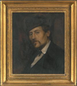 Edvard Perseus (1841-1890), konstnar, tecknare, hovintendent, gift med Agnes Claesson by Edvard Perseus