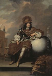 Karl X Gustav, 1622-1660,  konung av Sverige pfalzgreve av Zweibrucken by David Klocker Ehrenstrahl