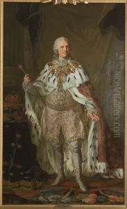 Adolf Fredrik, 1710-1771, konung av Sverige hertig av Holstein-Gottorp by Lorens Pasch the Younger