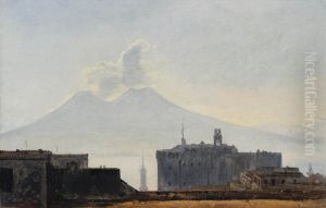 View of Naples with Vesuvius by Leopold Robert