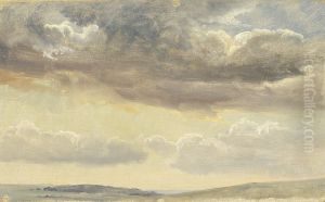 Studie af skyer naer havet. by P. C. Skovgaard