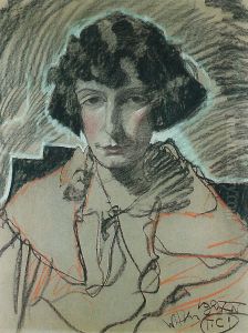 Portret Marii Nawrockiej by Stanislaw Ignacy Witkiewicz (Witkacy)