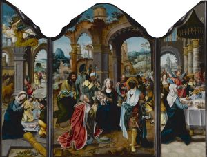 Triptych of Nativity, Adoration of the Magi, Presentation in the Temple