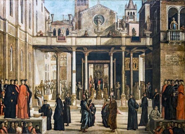 The Relic of the Holy Cross is offered to the Scuola Grande di San Giovanni Evangelista - view 1