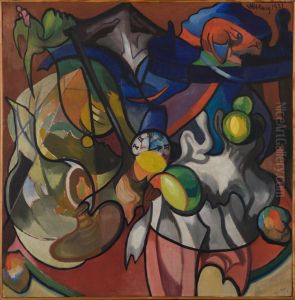 Still life with a clock