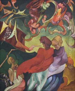 Composition with female figures Composition with female figures