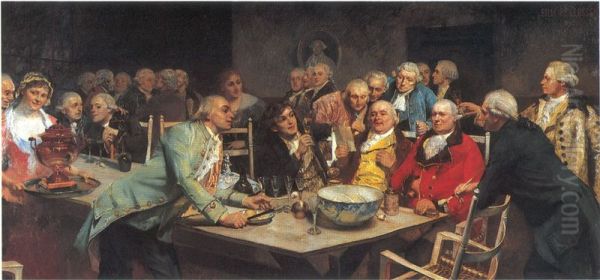 Eilif Peterssen: En Aften i Det norske Selskab, 1892. - view 1