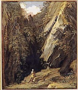 Landscape with St Jerome by Salvator Rosa